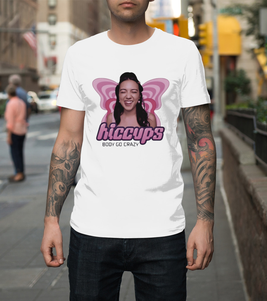 Hiccups Body Go Crazy Carly Pop Girlie FX Butterfly Wings T-Shirt