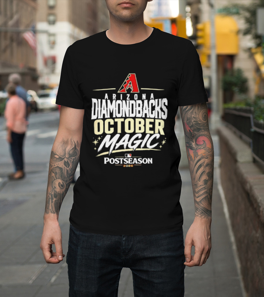 Arizona Diamondbacks October Magic 2026 MLB Postseason Celebration T-Shirt