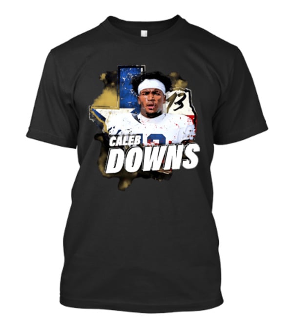 Caleb Downs Number 13 Lone Star State Football Dallas Cowboys T-Shirt