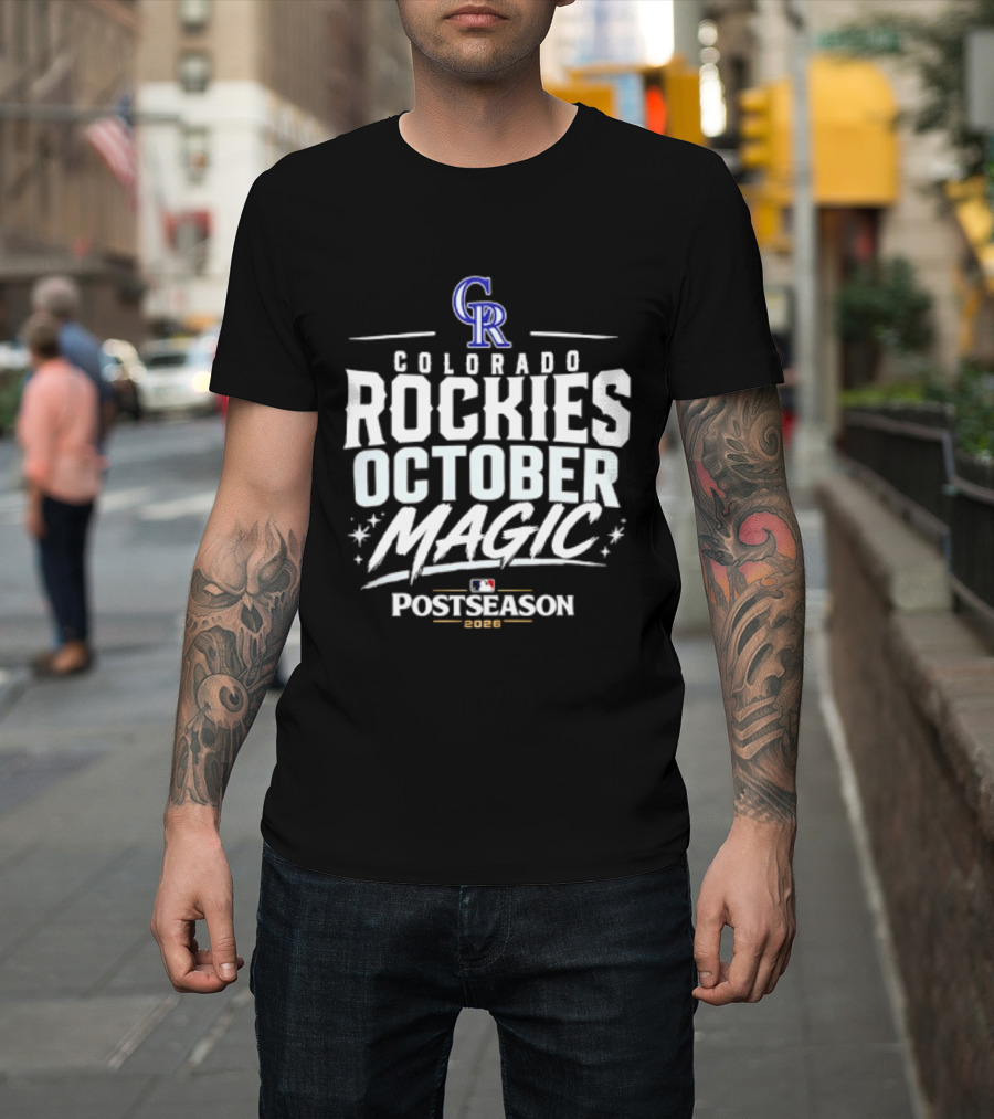 Colorado Rockies October Magic 2026 MLB Postseason Celebration T-Shirt