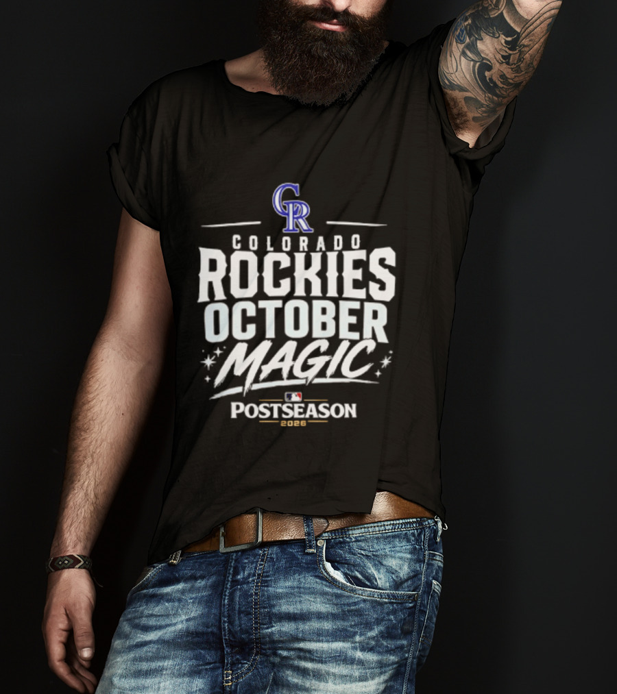 Colorado Rockies October Magic 2026 MLB Postseason Celebration T-Shirt