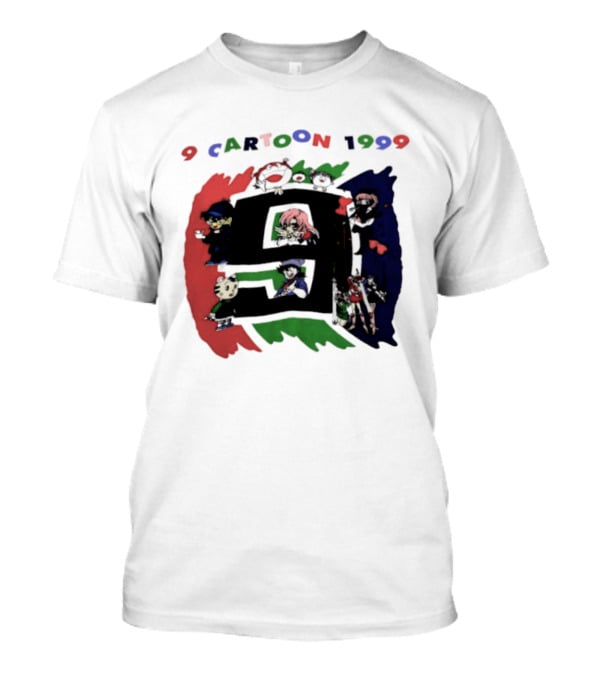 9 Cartoon 1999 Anime Characters Nostalgia T-Shirt
