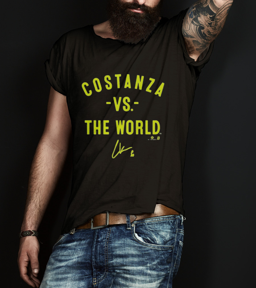 Costanza Vs The World Bold Yellow Signature T-Shirt