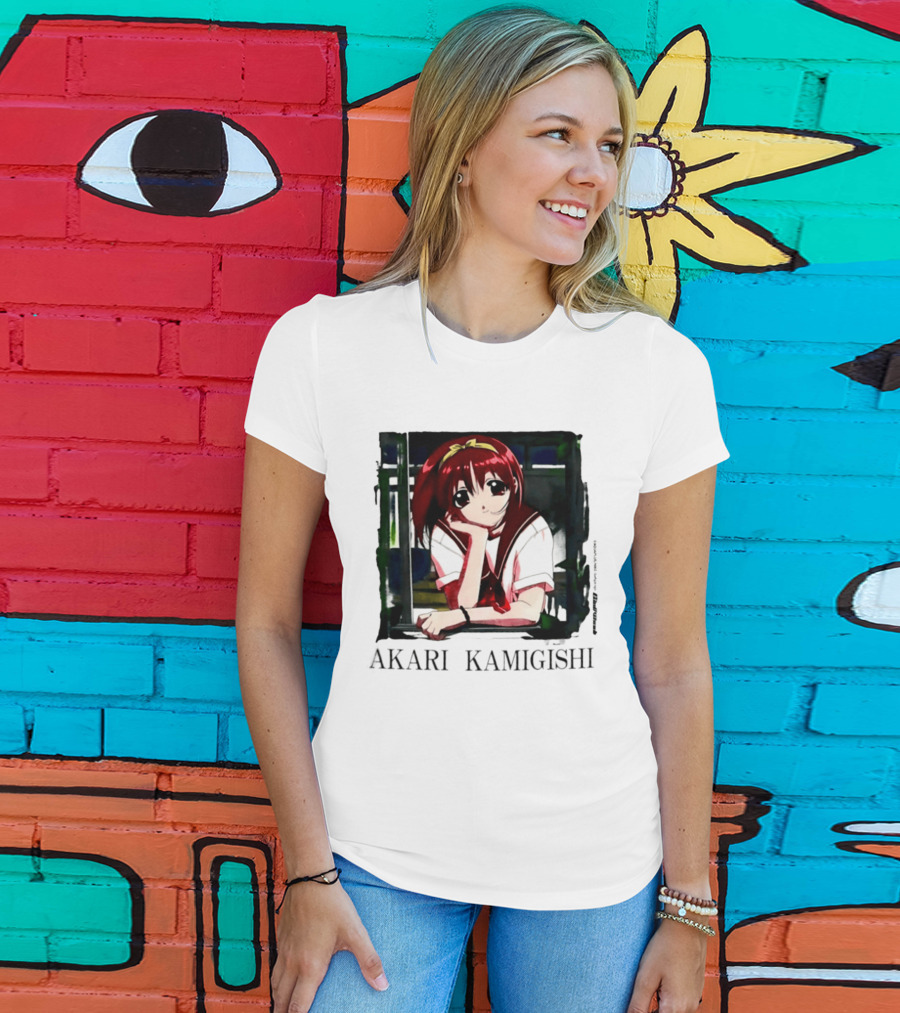 Akari Kamigishi To Heart Anime Character Image T-Shirt