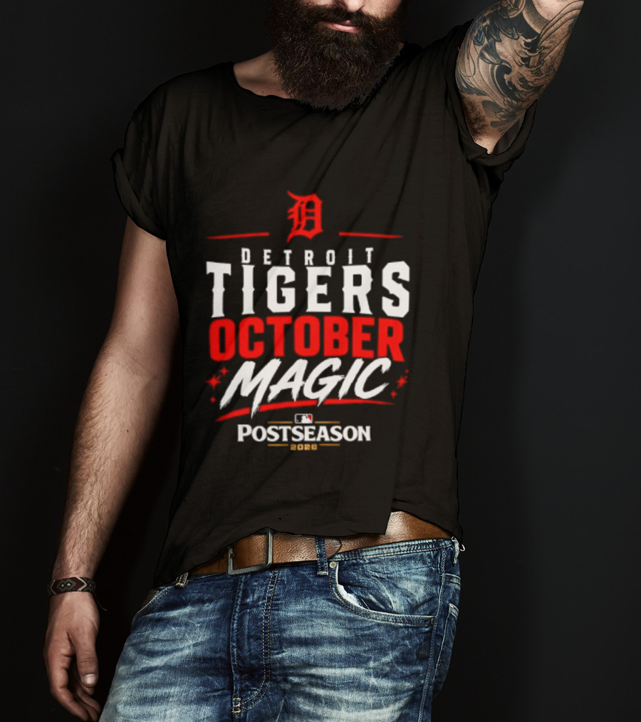 Detroit Tigers October Magic 2026 MLB Postseason Classic Team Spirit T-Shirt
