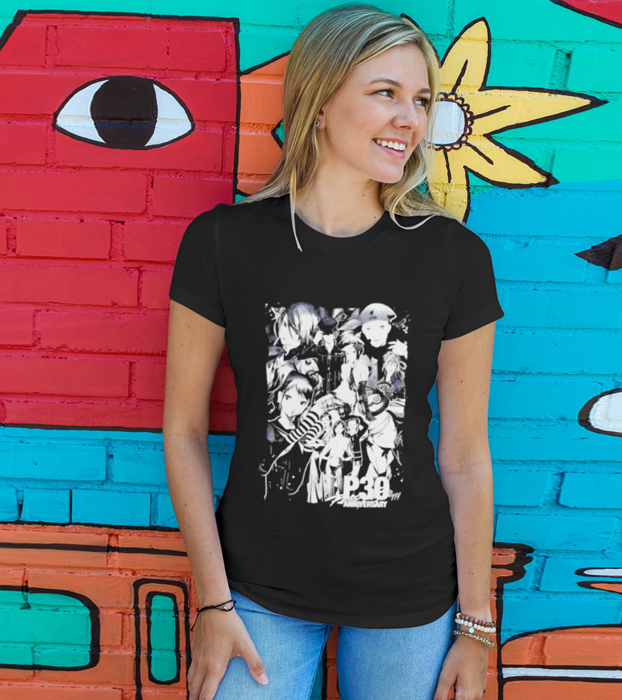 Persona 3 25th Anniversary Anime Characters Celebration T-Shirt
