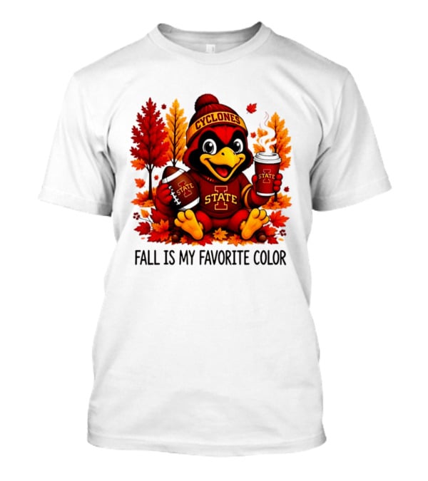 Iowa State Cyclones Fall Is My Favorite Color Football Leaves T-Shirt