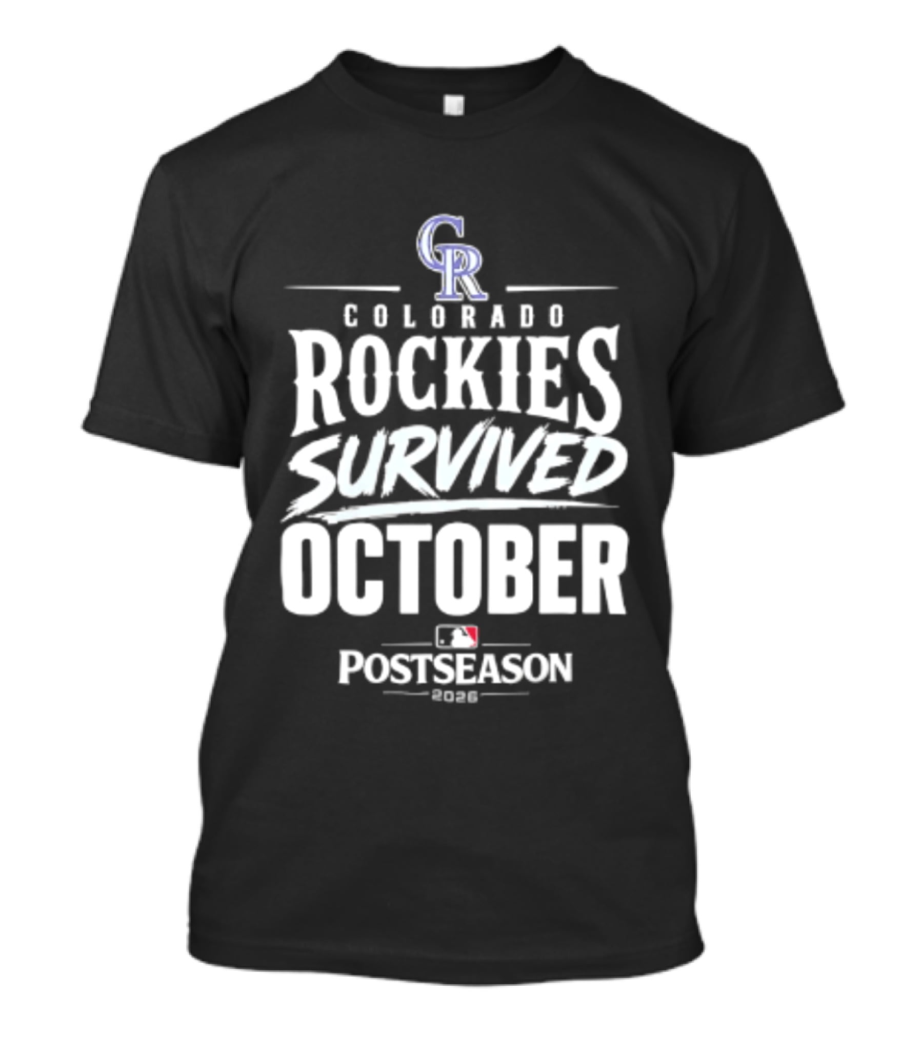 Colorado Rockies Survived October Postseason 2026 MLB T-Shirt