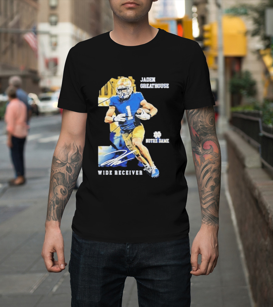 Jaden Greathouse 1 Notre Dame Wide Receiver Football Player T-Shirt