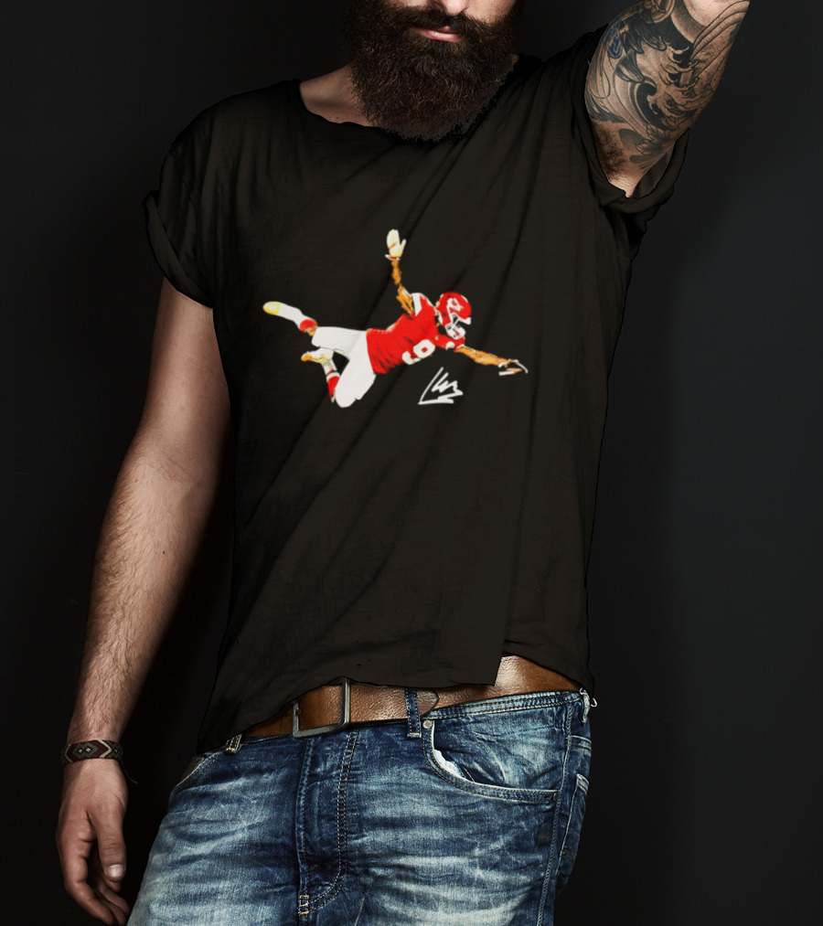 Kansas City Chiefs Kenneth Walker III Number 9 Dive Catch T-Shirt