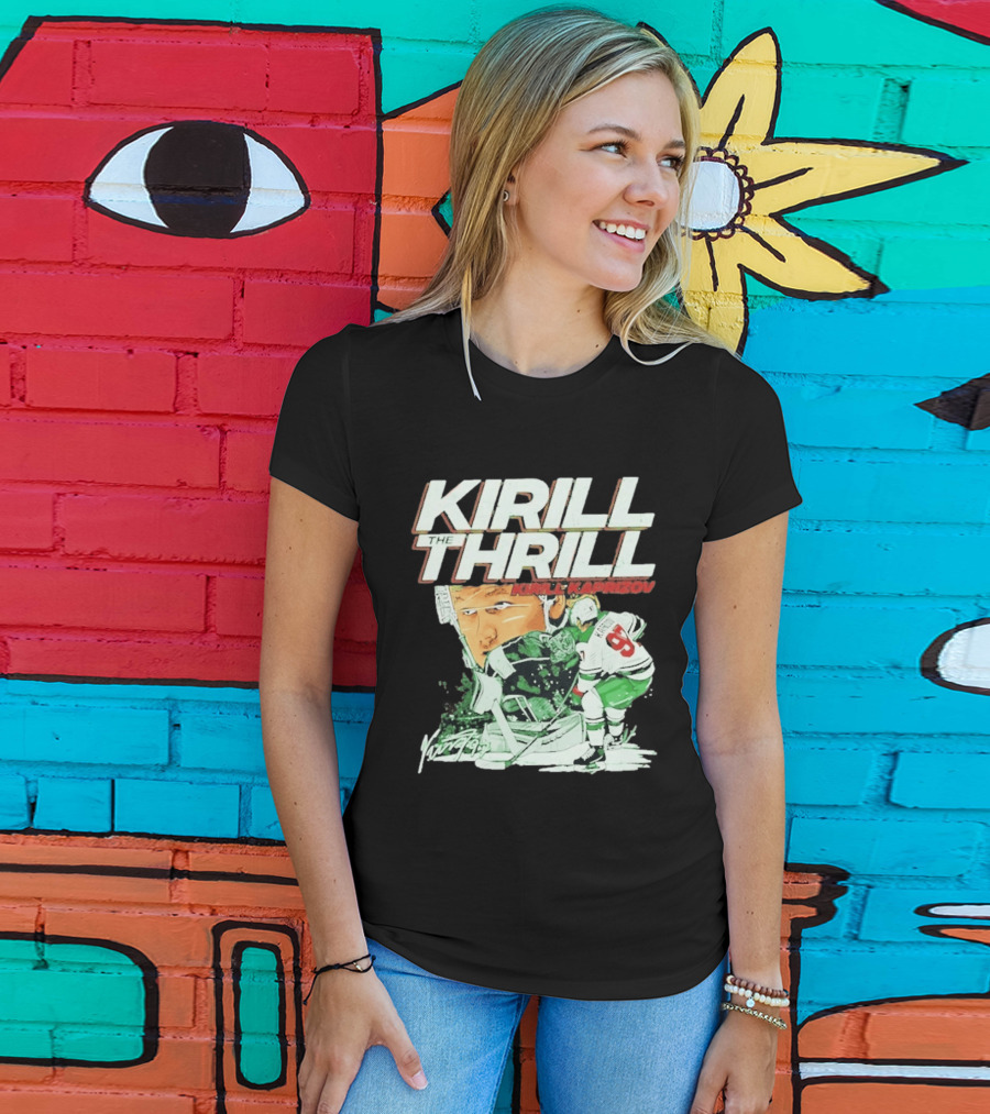 Kirill Kaprizov The Thrill Minnesota Wild Hockey Player Krill T-Shirt
