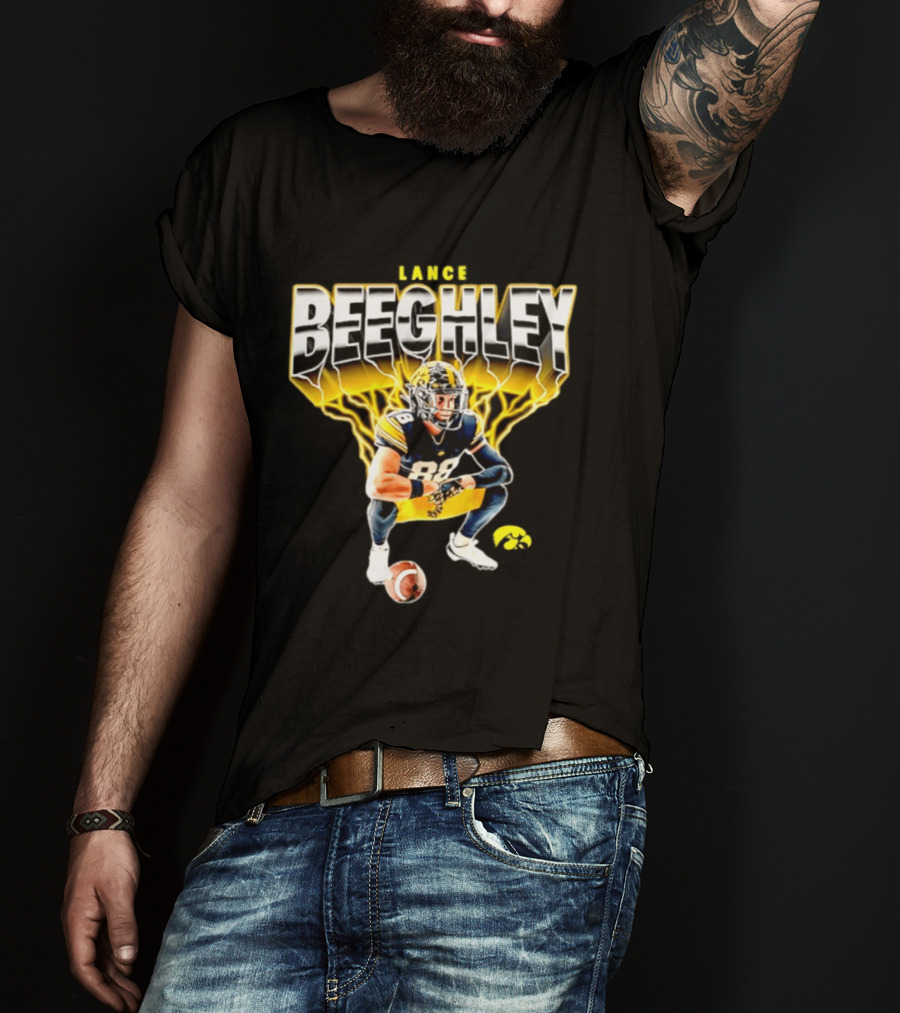 Lance Beeghley Iowa Hawkeyes Football Player Dynamic Sports T-Shirt