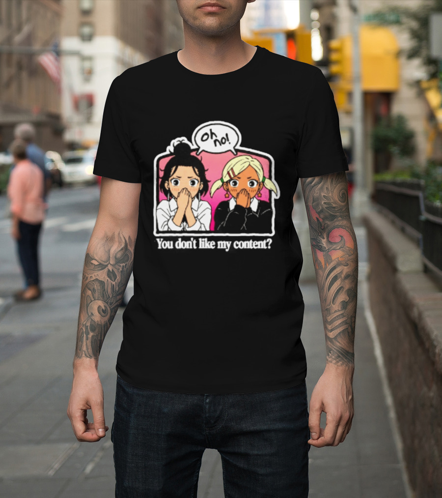 Oh No Muko And Miko Dandadan You Don't Like My Content Anime T-Shirt