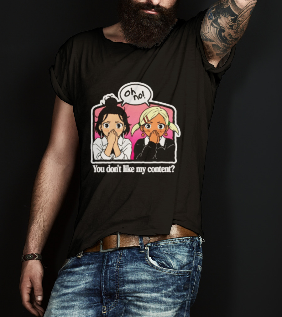 Oh No Muko And Miko Dandadan You Don't Like My Content Anime T-Shirt