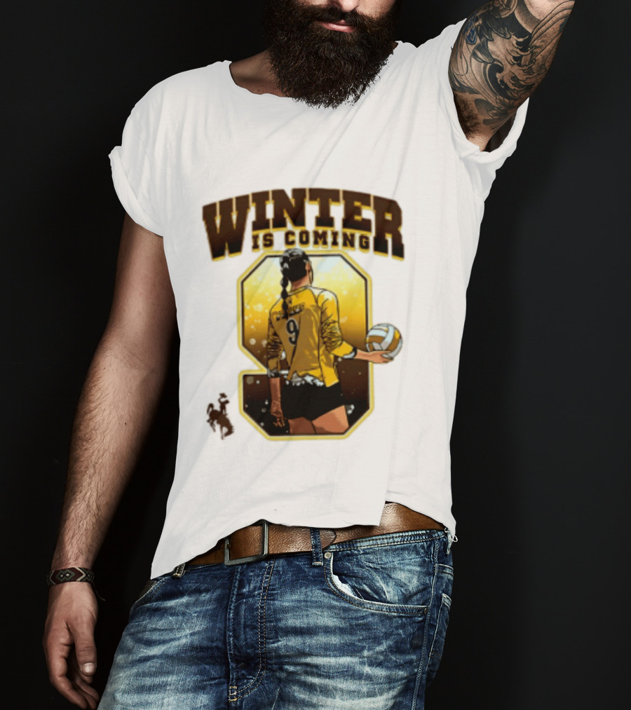 Emma Winter 9 Is Coming Wyoming Cowboys NCAA Women's Volleyball T-Shirt