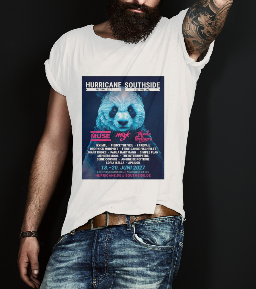 Hurricane Southside Festival 2027 Muse MGK Phoebe Bridgers Ikkimel June 18 20 Eichenring Scheessel Neuhause Ob Eck T-Shirt