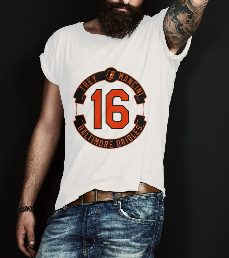 Trey Mancini 16 Baltimore Orioles MLB Baseball T-Shirt