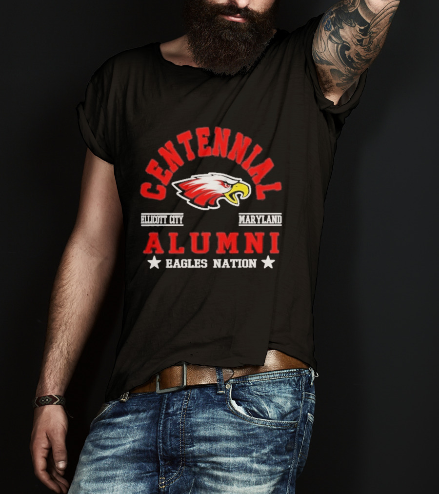 Centennial Alumni Ellicott City Maryland Eagles Nation T-Shirt