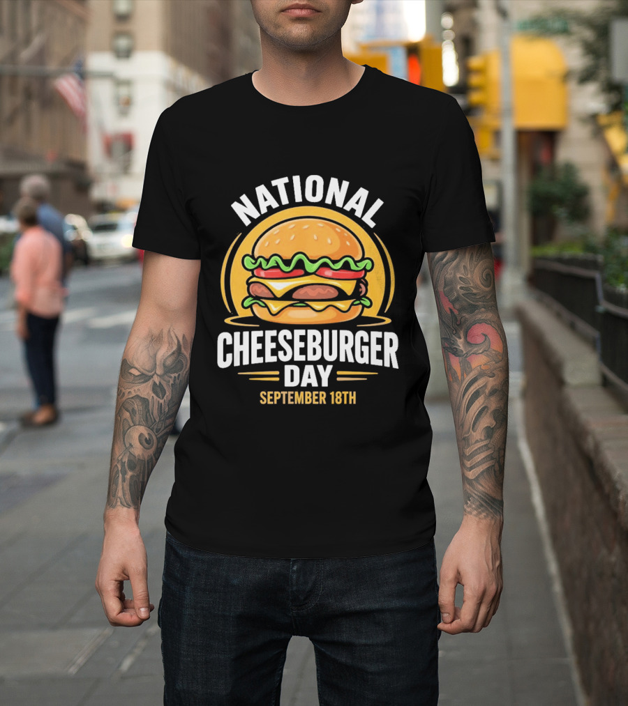 National Cheeseburger Day September 18th Celebration 2026 T-Shirt