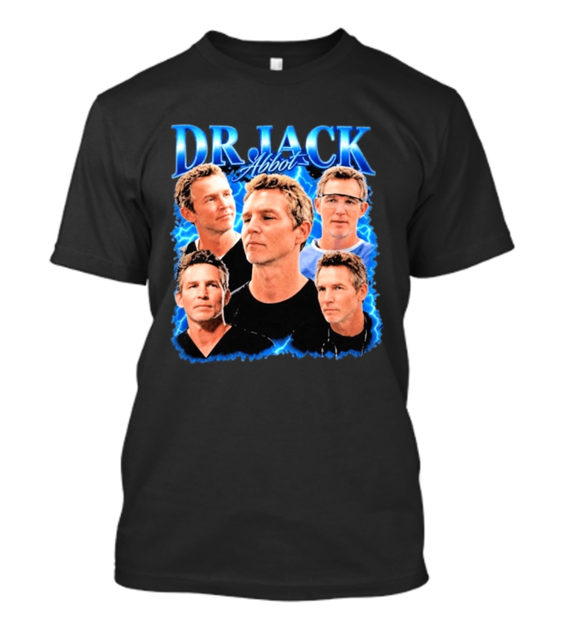 Dr Jack Abbot Multiple Faces Collage T-Shirt