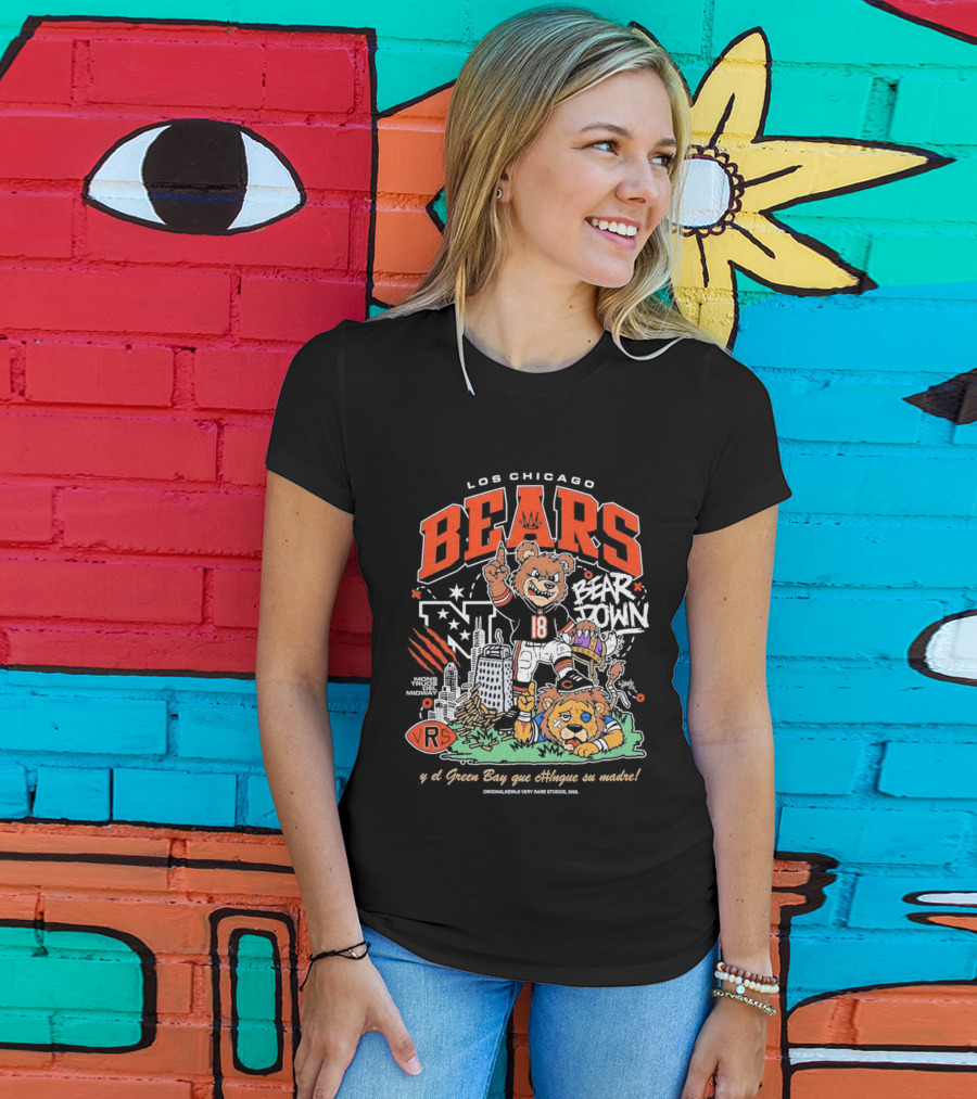 Los Chicago Bears Bear Down Bootleg Diss T-Shirt