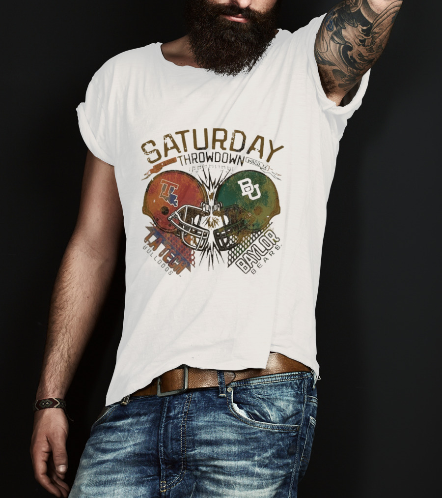 Baylor Bears Vs Louisiana Tech Bulldogs Saturday Throwdown Waco TX Sept 19 2026 T-Shirt