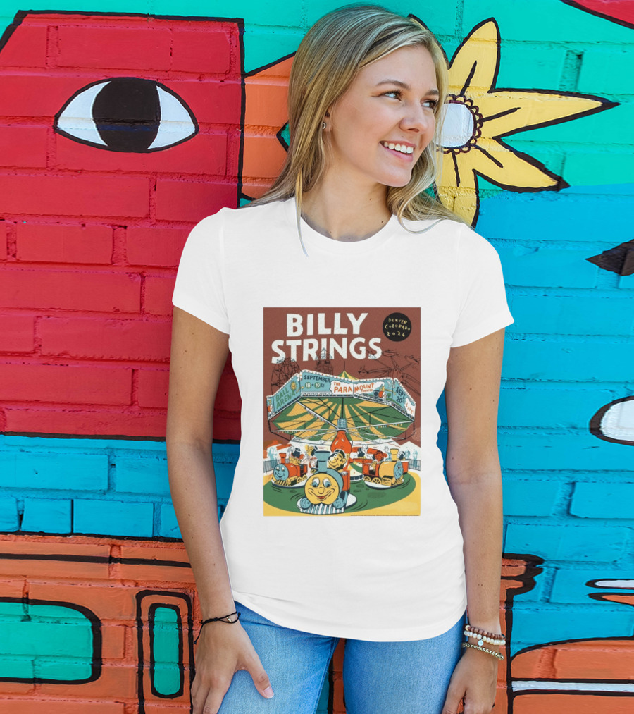 Billy Strings Denver Colorado Event Ball Arena September 18 19 2026 The Paramount Theatre T-Shirt