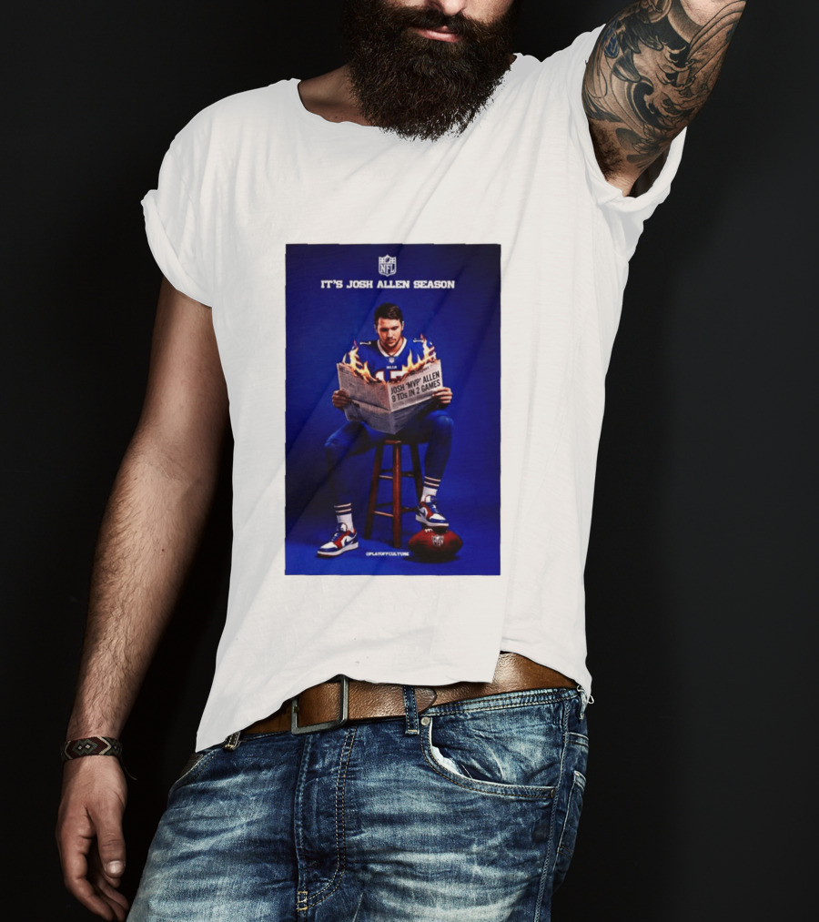 Josh Allen Season Buffalo Bills MVP 9 TDs NFL Football T-Shirt