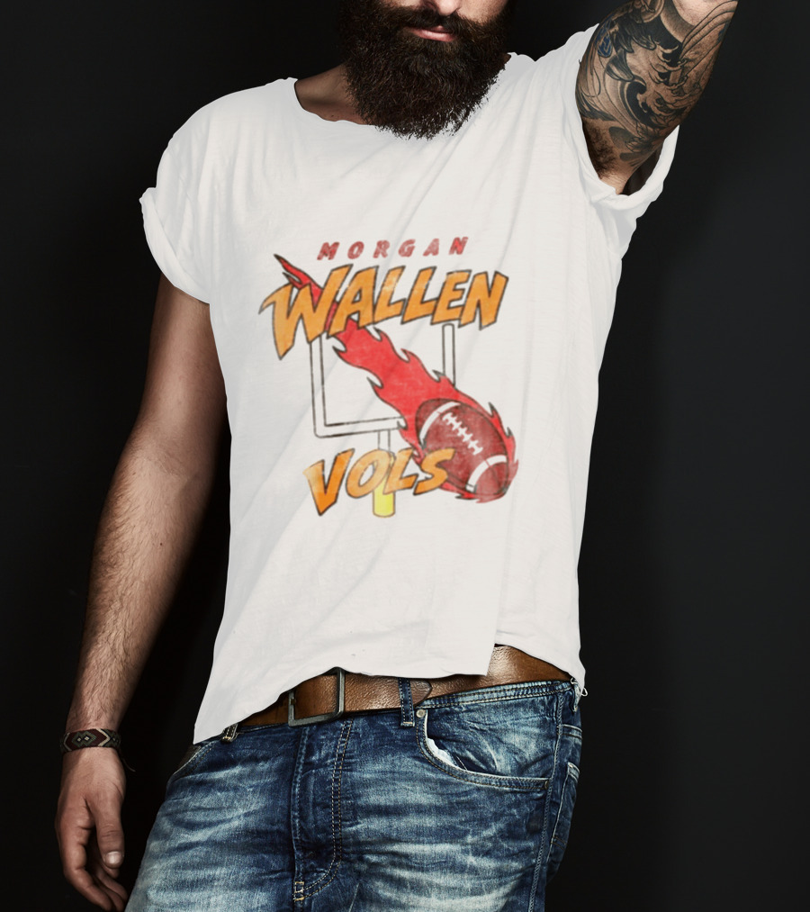 Morgan Wallen Vols Football Flame T-Shirt