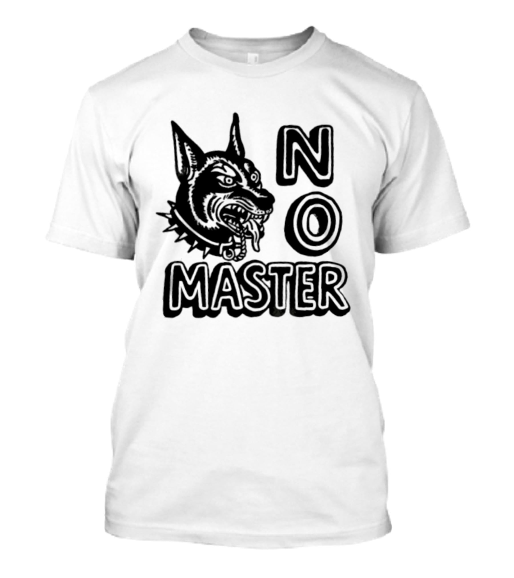No Master Doberman Anarchist Dog Punk T-Shirt