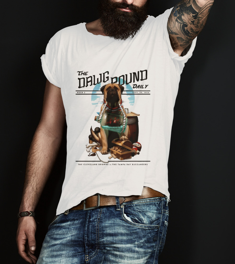 The Dawg Pound Daily Cleveland Browns Vs Tampa Bay Buccaneers Sept 2023 T-Shirt