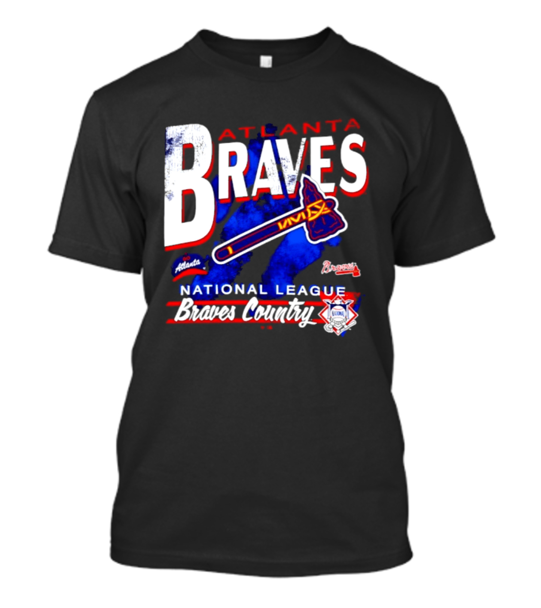 Atlanta Braves National League Braves Country Vintage Tomahawk Iconic Team Spirit T-Shirt