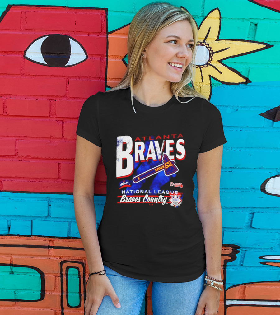Atlanta Braves National League Braves Country Vintage Tomahawk Iconic Team Spirit T-Shirt