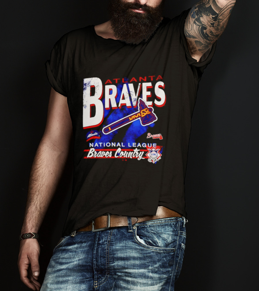 Atlanta Braves National League Braves Country Vintage Tomahawk Iconic Team Spirit T-Shirt