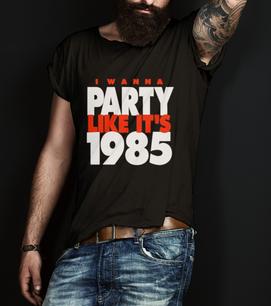 Chicago Bears I Wanna Party Like It's 1985 Retro Nostalgia T-Shirt