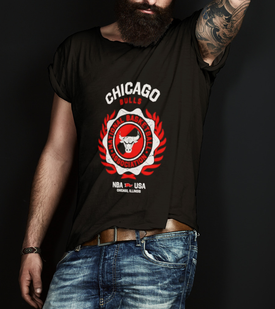 Chicago Bulls NBA USA Central Division Champions Chicago Illinois T-Shirt