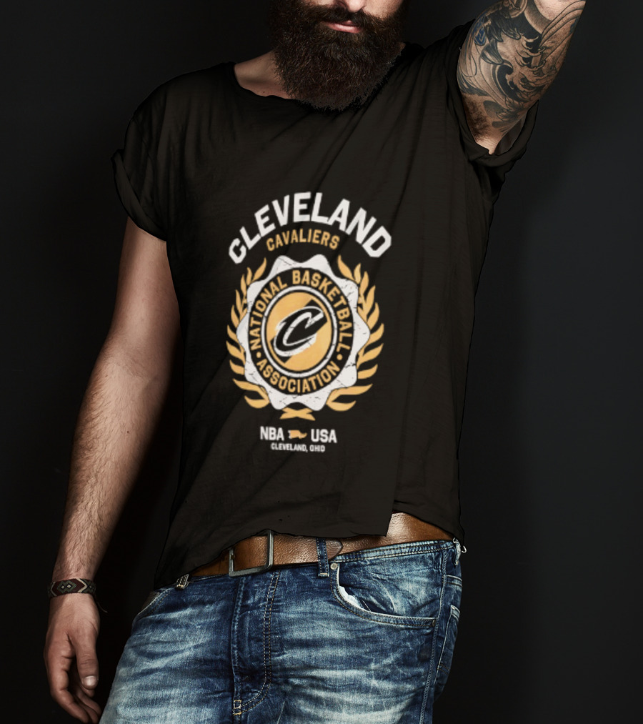Cleveland Cavaliers National Basketball Association Laurel Crest NBA USA 2026 T-Shirt