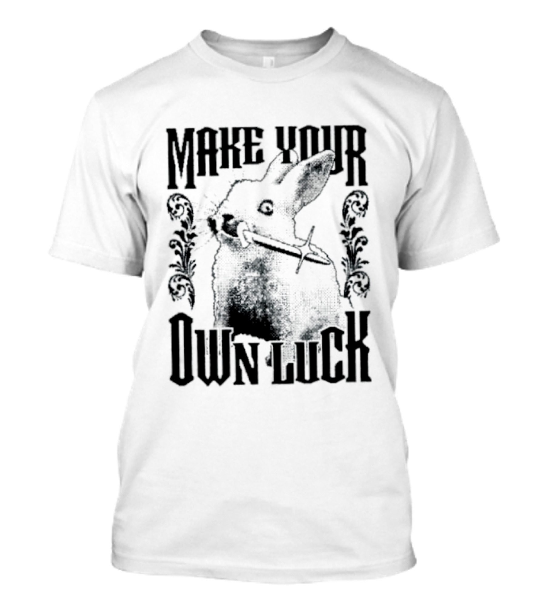 Make Your Own Luck Rabbit Knife T-Shirt