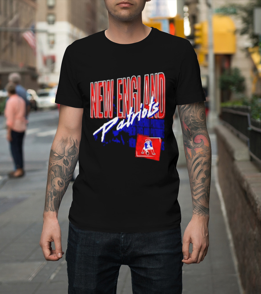 New England Patriots Red White Team Sports T-Shirt