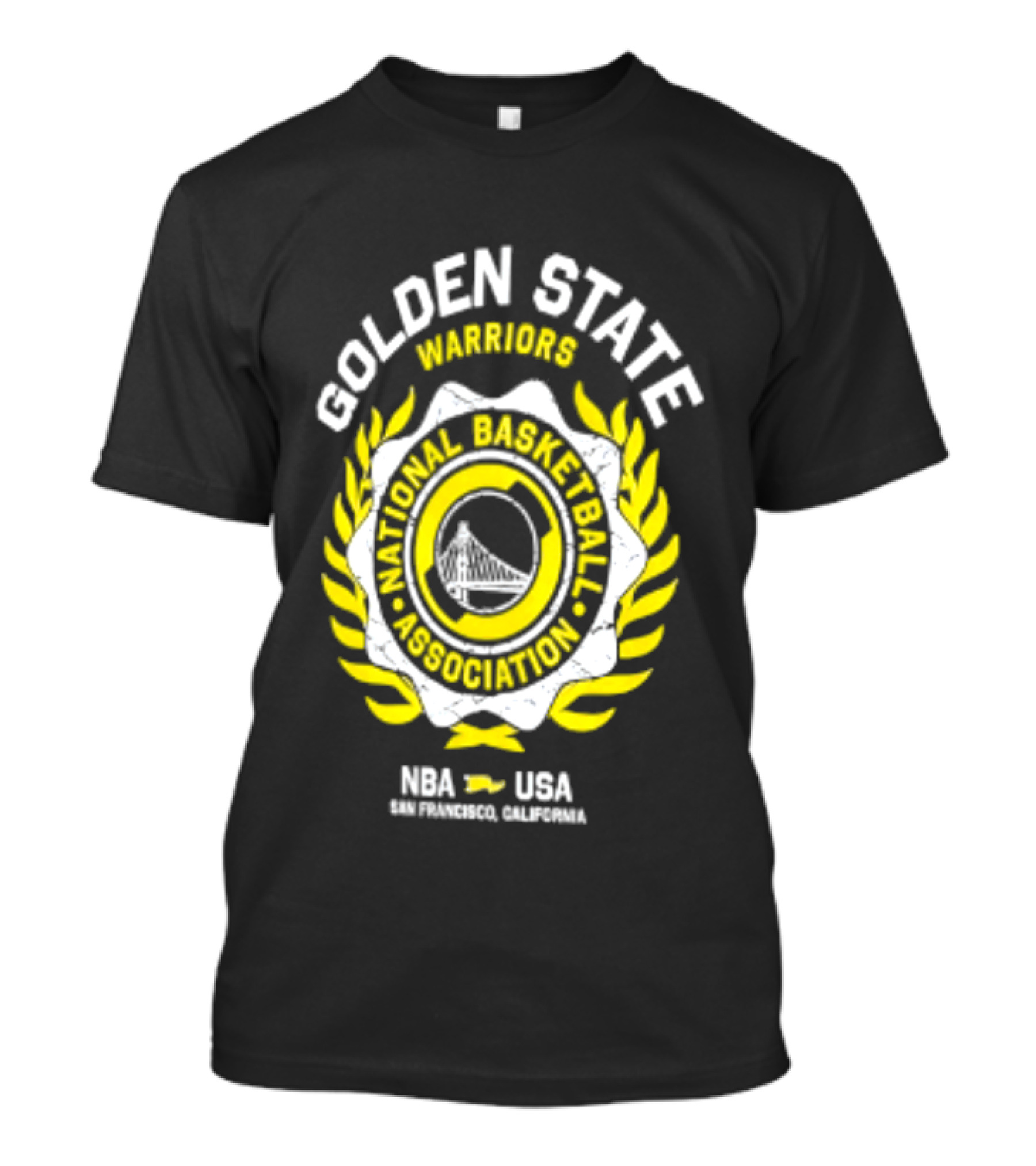 Golden State Warriors NBA USA National Basketball Association Laurel Crest Flocking 2026 San Francisco California T-Shirt