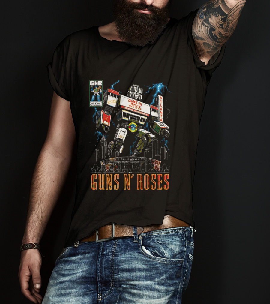 Guns N Roses Truist Park Atlanta GA 2026 Megazord Event September 19 T-Shirt