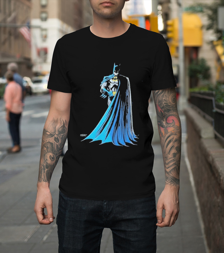 IShowSpeed 1989 Batman DC Comics Blue And Grey Cape T-Shirt