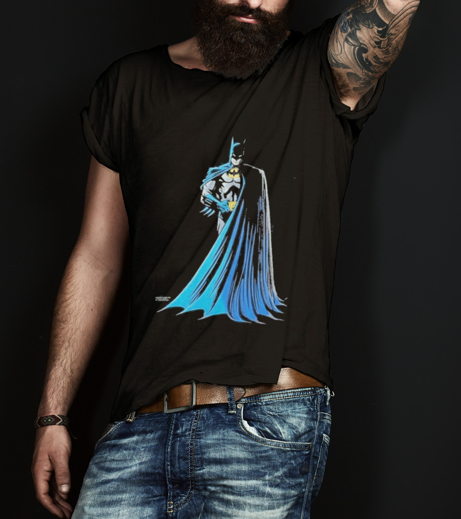 IShowSpeed 1989 Batman DC Comics Blue And Grey Cape T-Shirt