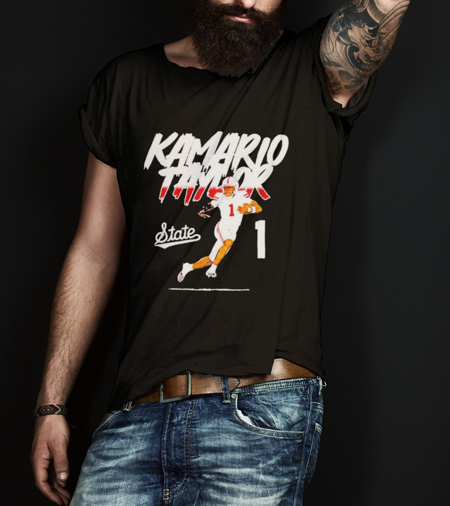 Kamario Taylor State 1 Football Player Bootleg T-Shirt