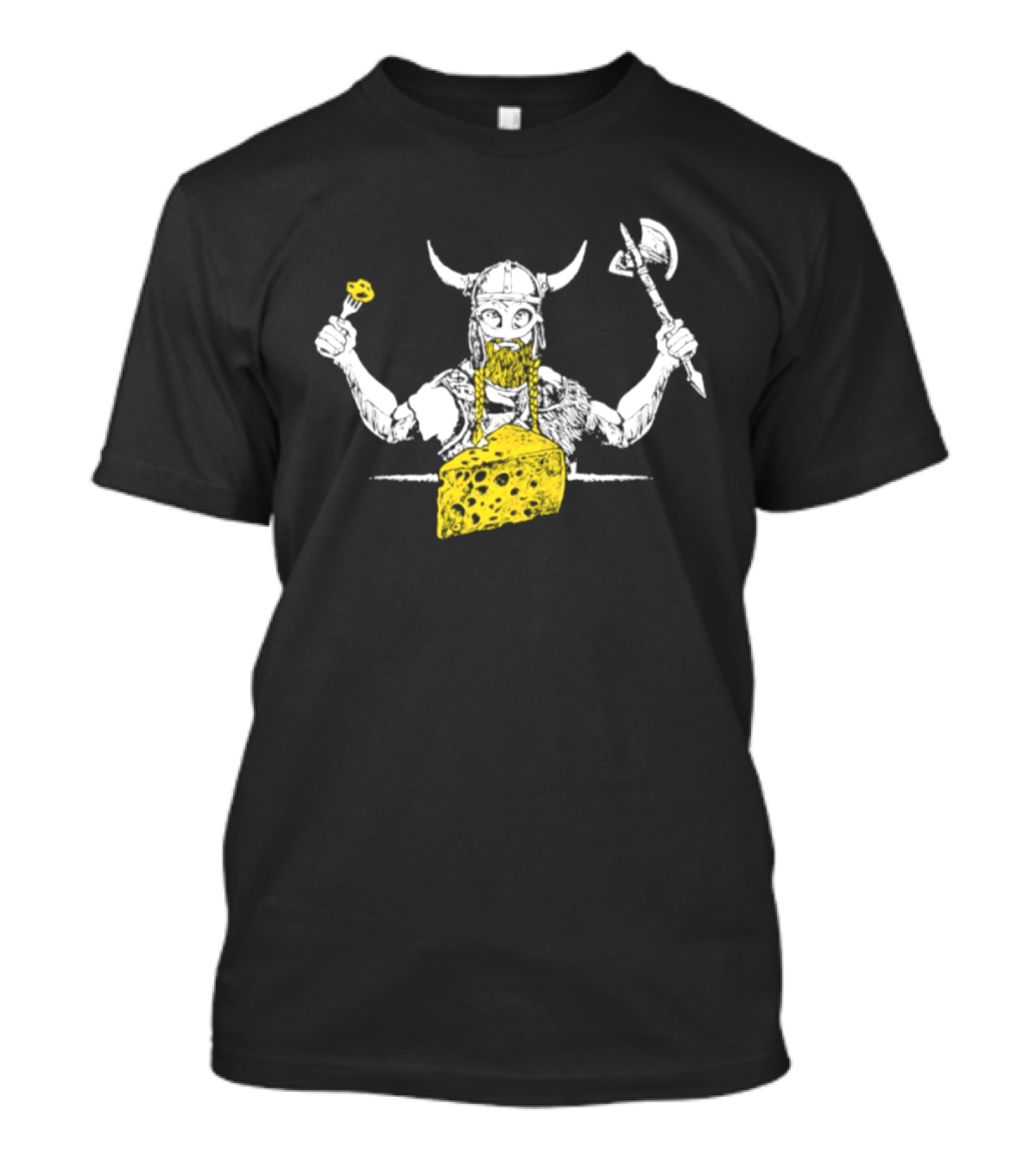 Minnesota Vikings Let's Eat Cheese Viking Warrior Axe And Cheese Wedge T-Shirt