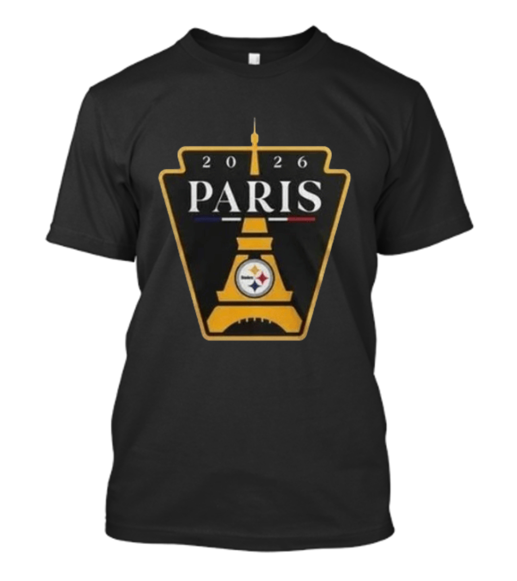 Pittsburgh Steelers 2026 Paris Eiffel Tower Event T-Shirt