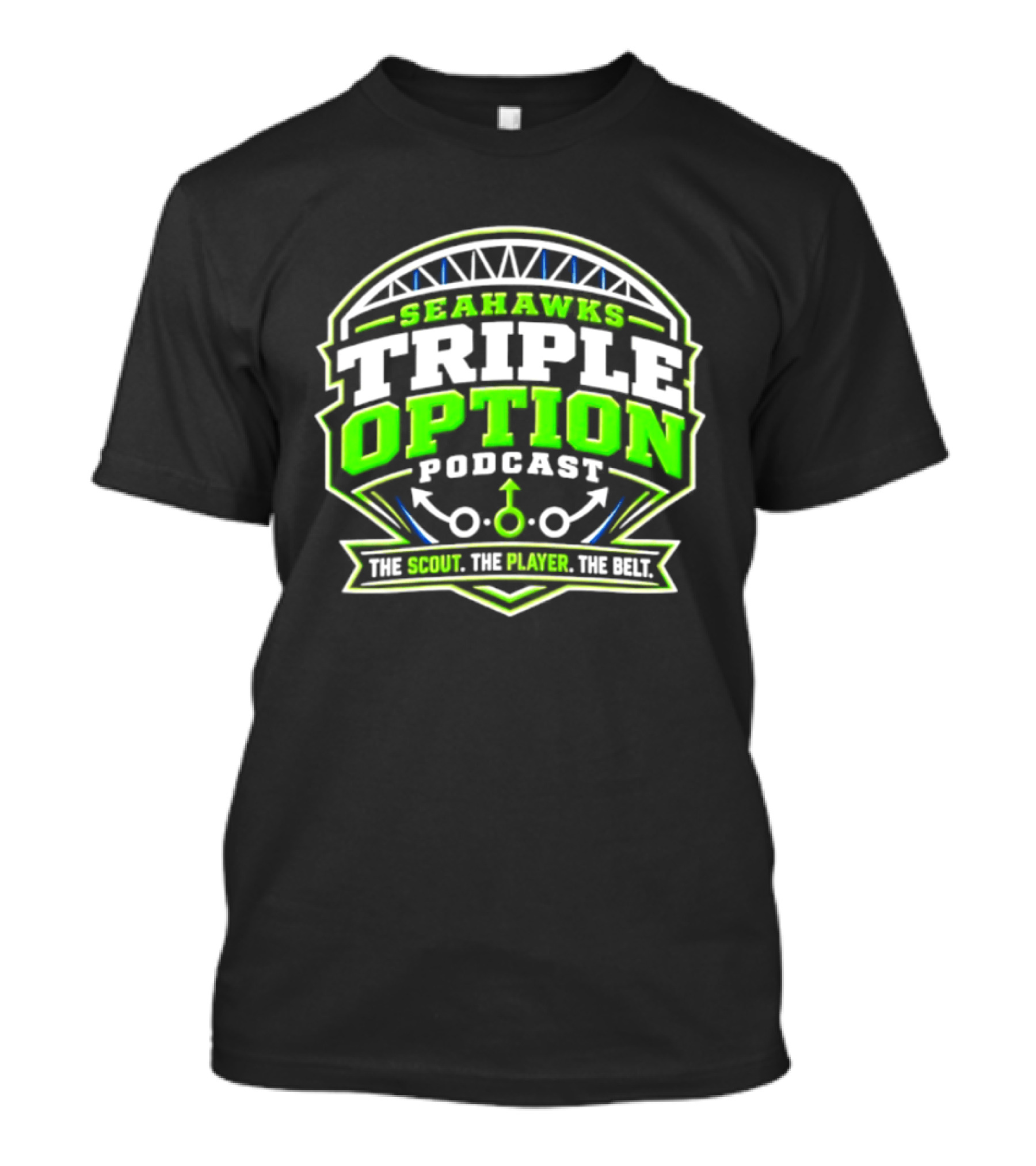 Seattle Seahawks Triple Option Podcast The Scout The Player The Beat T-Shirt