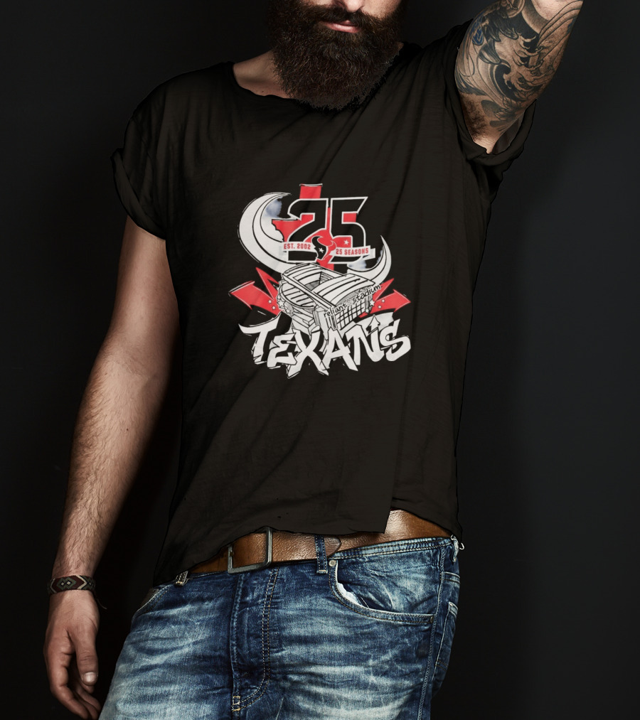 Texans 25 Seasons 2026 Est. 2002 Celebration T-Shirt