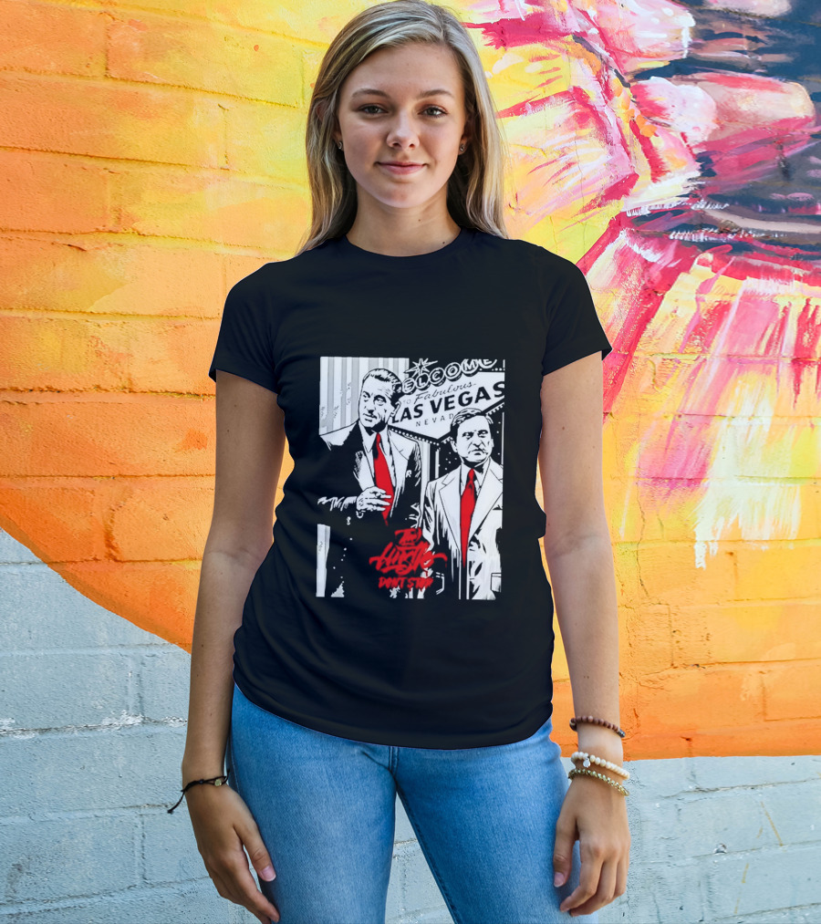 Las Vegas Casino Mobsters Red Tie T-Shirt