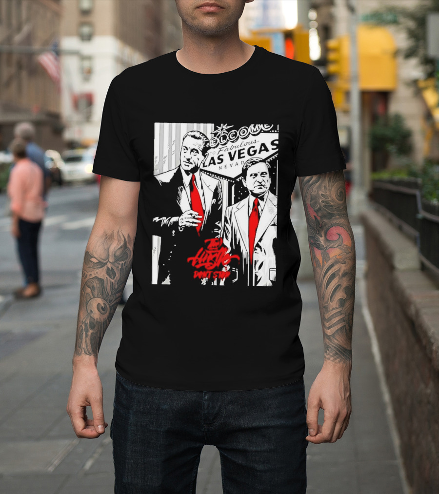 Las Vegas Casino Mobsters Red Tie T-Shirt